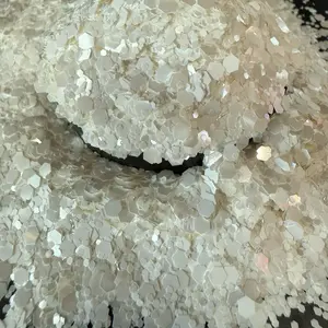 Reese & Riley Co. Whisper - Premium White Matte Glitter Chunky Mix for Resin Art Tumblers Nails Freshies Slime DIY Crafts Kids Art Projects