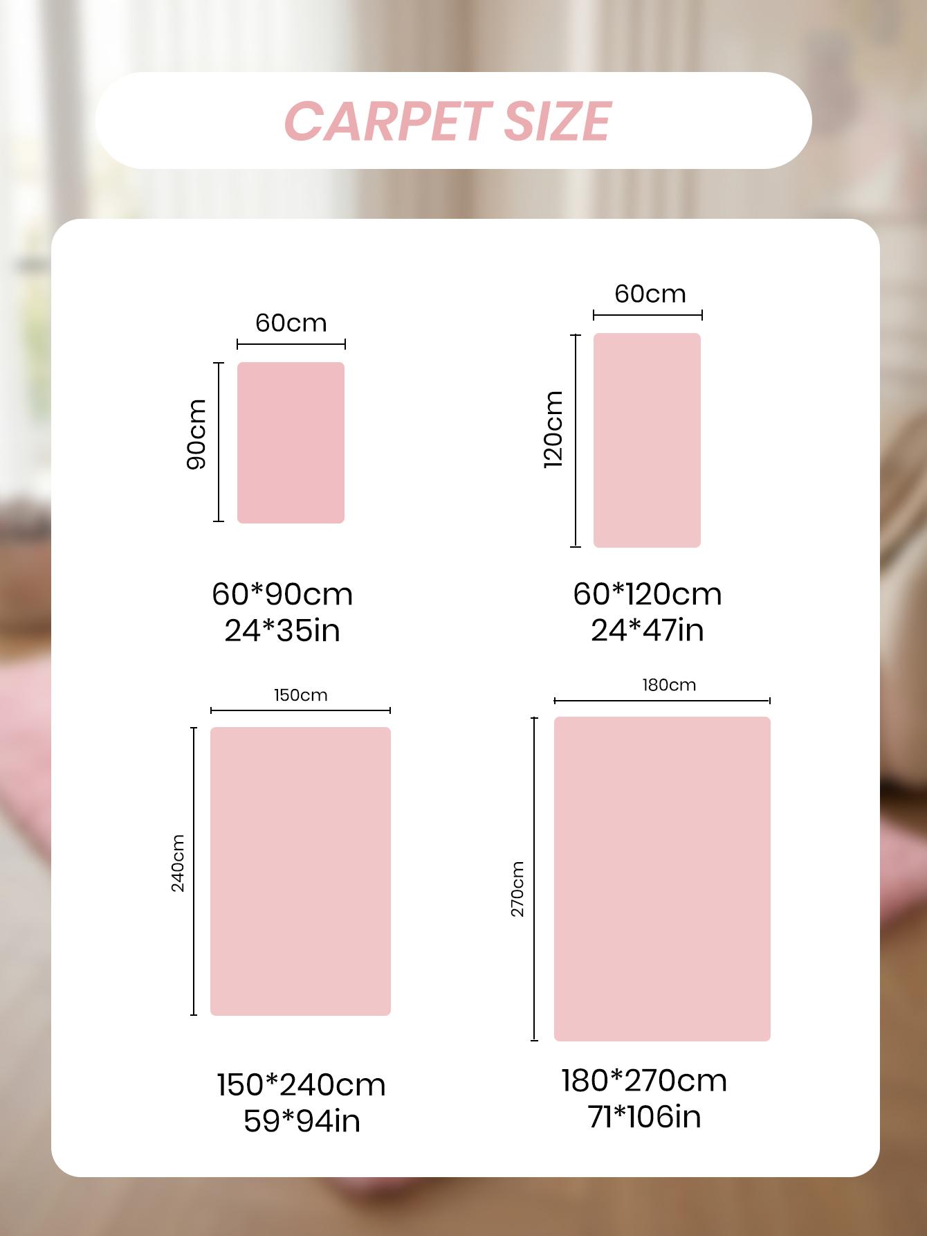 1pc Plush Area Mat - Fluffy Shaggy Soft Lightweight Durable Mat for Bedroom, Living Room, Sofa Side, Machine-Made Easy-Clean Indoor Mat in Multiple Colors, Bedroom Comfort | Cozy Home Decor, Rugs for Living Room