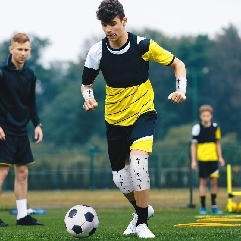 2 pcs Cross Tape Christian Athletic Tape | 2in x 23ft Jesus Cotton Wrist Wrap for Soccer, Football, Baseball, Boxing | Durable Sports Wrap for Gymnastics & Active Wear | Perfect Christian Church Gifts & Faith-Based Accessories