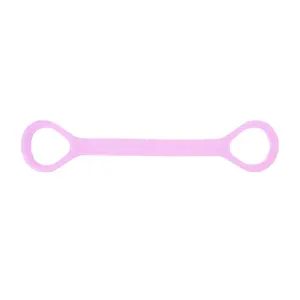 Unique Bargains Durable 8-Shaped Yoga Stretch Band for Stretching 18.90"x3.94" Purple 1 Pc