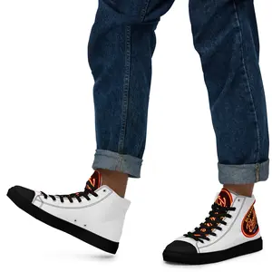 Neon Sign — High Top Canvas Shoes