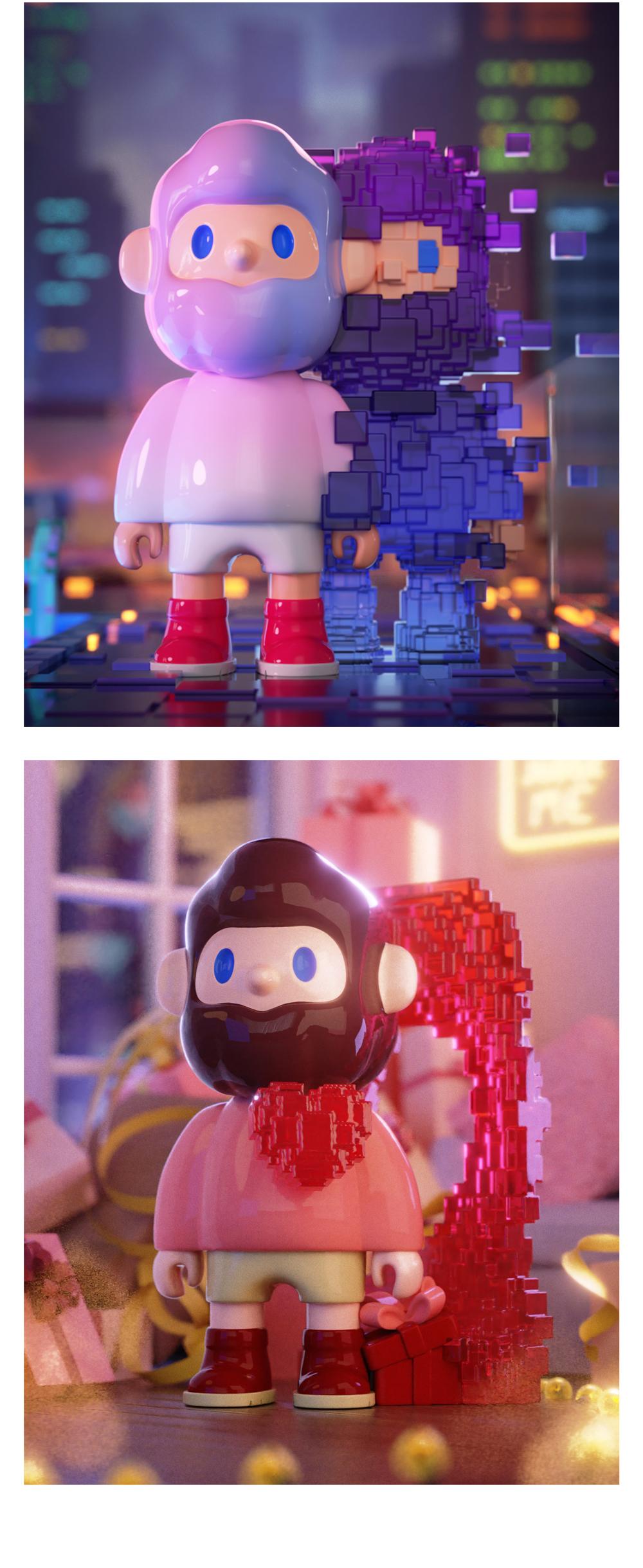 [FINDING UNICORN] FARMER BOB Pixel Universe Blind Box Cute Figures Desktop Ornament Collectible Toys Birthday Gifts HEVACHDBX6