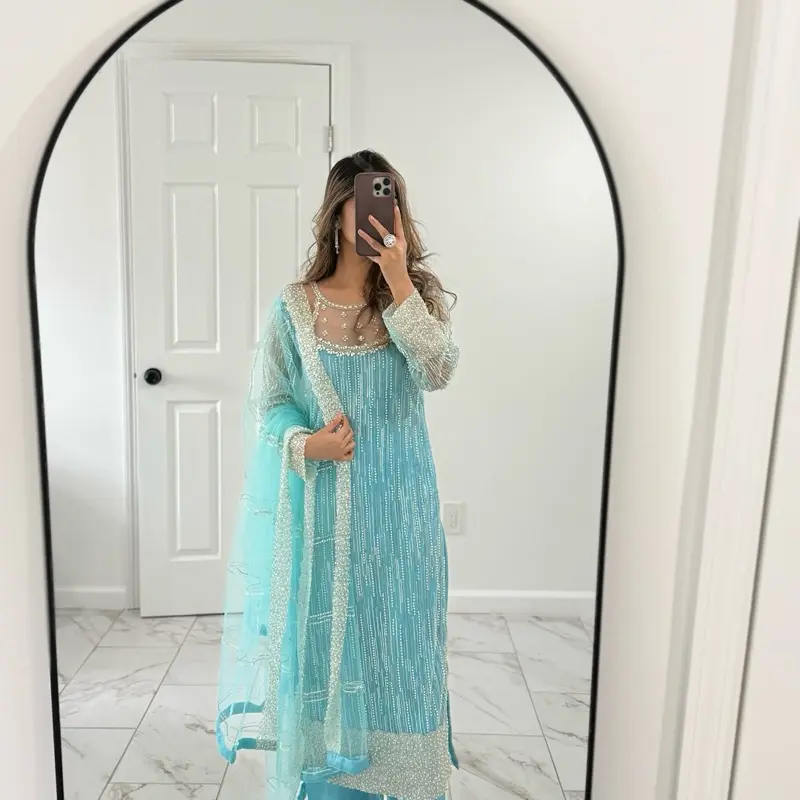pearl embroidered wedding dress - TikTok Shop