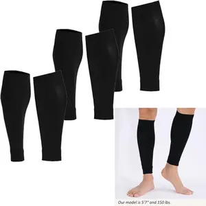 3 Pairs Fitliva Leg Sleeves, Grip Socks Alternative to Long Sports Socks Compatible with Grip Socks for Soccer, Football, Hockey, Rugby Athletic Socks summervibes