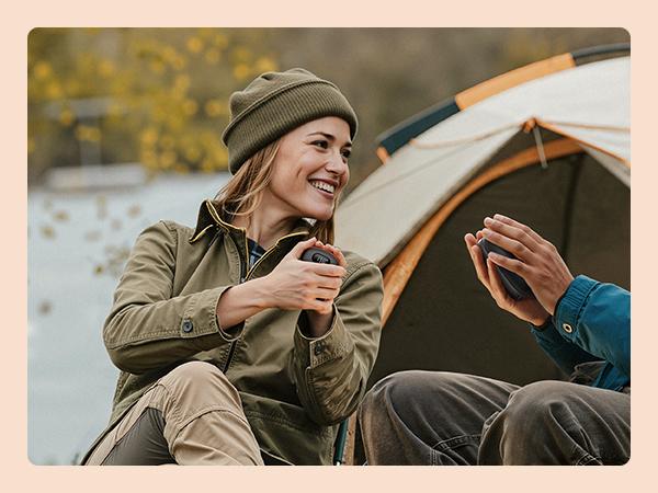 Aecooly Glow 01 Portable Magnetic Hand Warmer 10000mAh Rechargeable 2 Pack Magnetic combo 72 Heat Levels (104–140°F)  Fast Heating Gifts for Women & Men