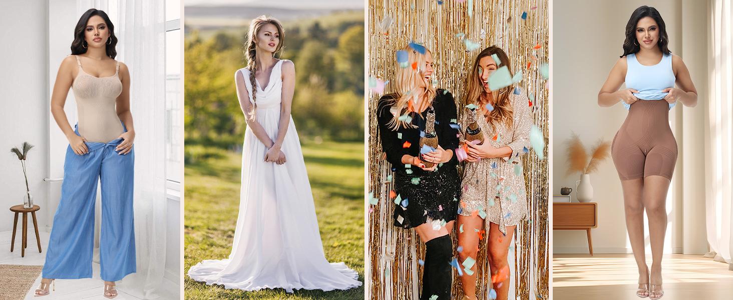 SHAPSHE Seamless Covered Bust Shapewear Bodysuit for Women Full Body Shaper Tummy Control Butt Lifting Jumpsuit Faja Colombianas SHAPSHE Seamless Covered Bust Shapewear Bodysuit for Women Full Body Shaper Tummy Control Butt Lifting Jumpsuit Faja Colombianas