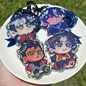 Batfam Acrylic Keychain - Red Hood, Nightwing Keychain, Batboy Acrylic Charms, Unique Keychains for Personal Style, Cute Keychains for Bags and Keys, Durable, Lightweight and Perfect for Personal Style, Collecting and Gifting