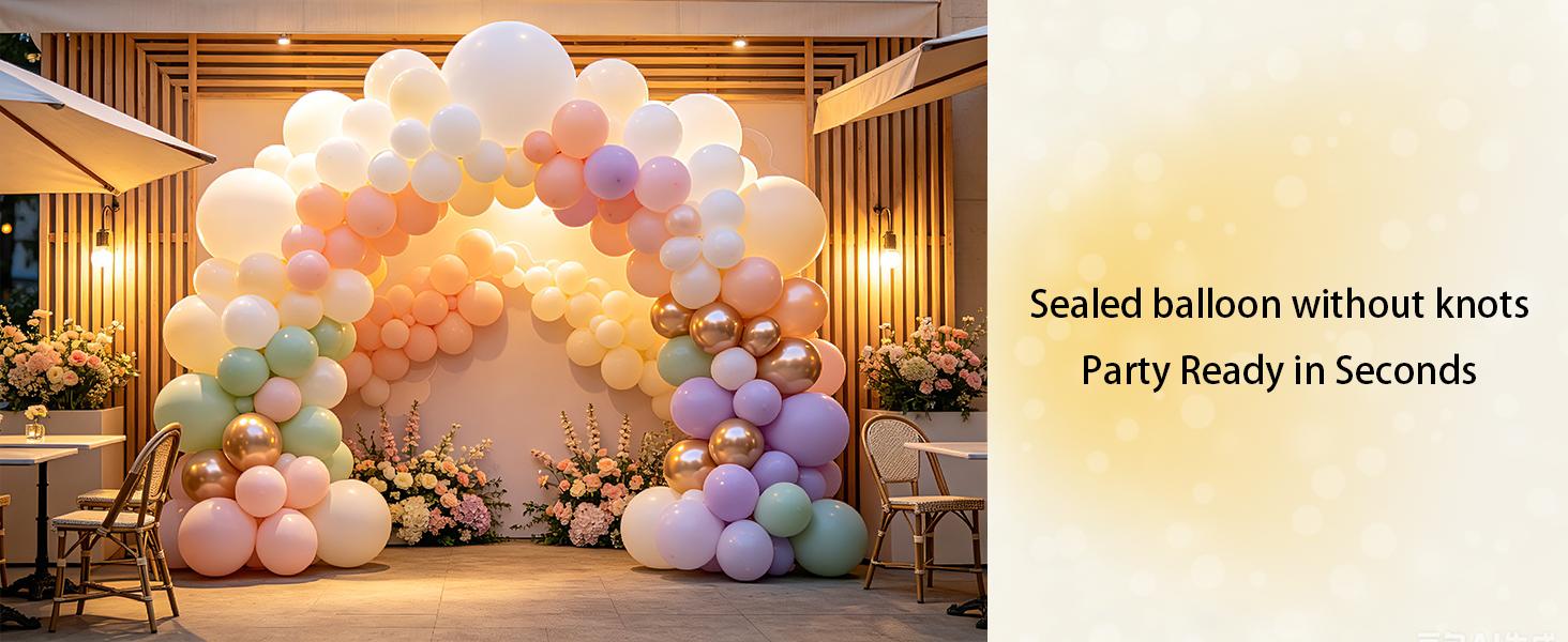 Self-Sealing Round Latex Balloons Various Colors Pack - 32 Pcs 12 Inch Multi-Use Reusable Decor Balloons for Party, Gender Reveal Ball Drop, Indoor-Outdoor Room Decorating Home & Festive Supplies