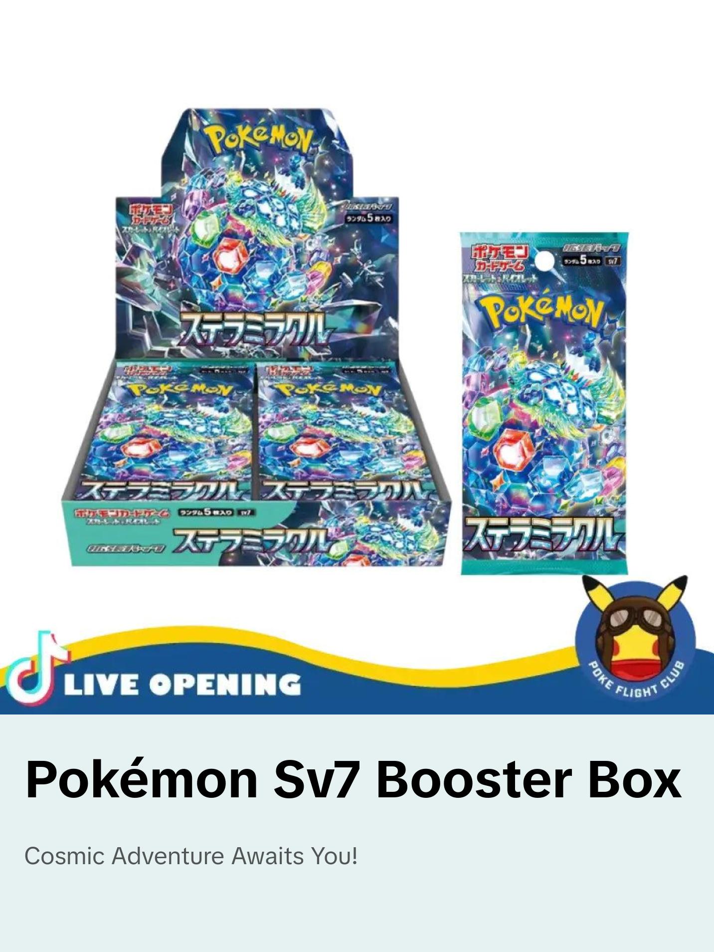 Pokemon Japanese SV7 Stellar Miracle Booster CARDS LIVE OPENING
