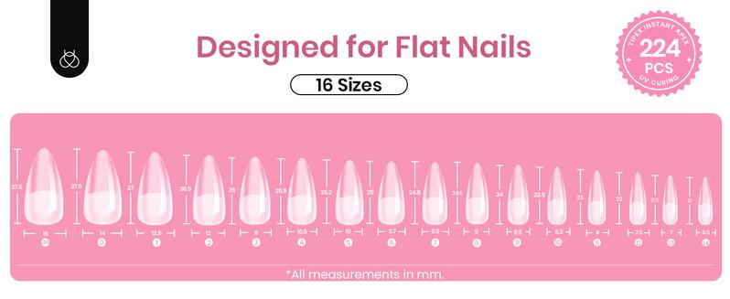 Beetles Tipex Lite Instant Apex Nail Extension Tips - Tipex 2.0 Acrylic Nail Flat Nails Manicure Gel press ons Nail Art DIY Nails Art Beetles Tipex Lite Instant Apex Nail Extension Tips - Tipex 2.0 Acrylic Nail Flat Nails Manicure Gel press ons Nail Art DIY Nails Art