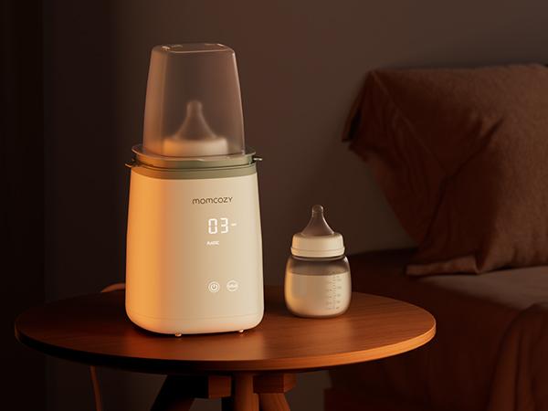 Momcozy Bottle Warmer, Fast Bottle Warmers for All Bottles with Timer, Accurate Temperature Control, Automatic Shut-Off MW01 Sterilizer Organizer Feeding