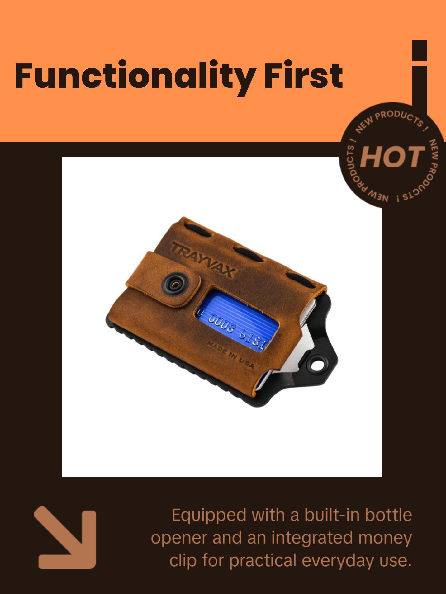 Element Wallet - Black Tobacco Brown