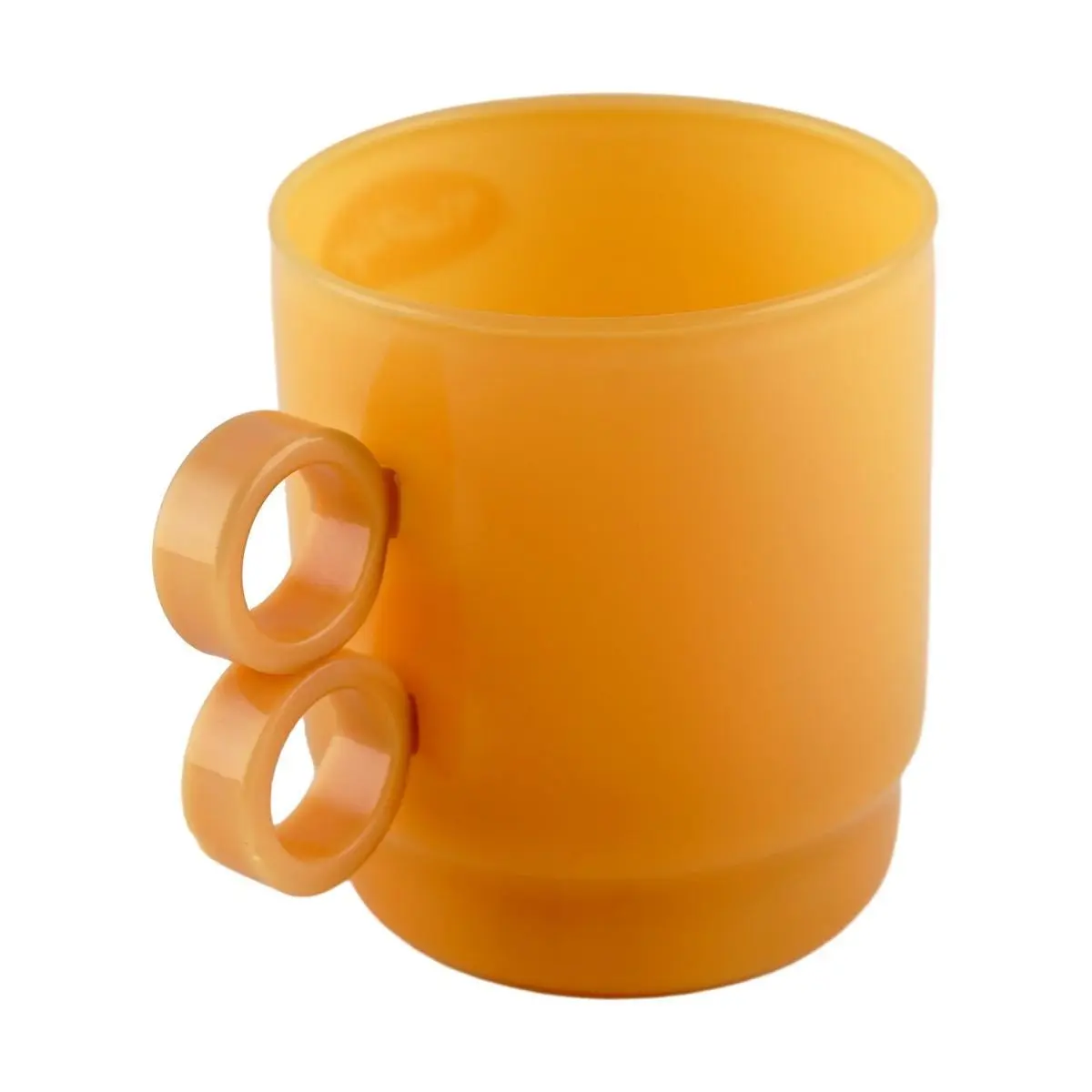 HAULSHOME Korean Ins Style Yellow Mug with Handle - Chic Aesthetic Coffee Cup for Home & Office