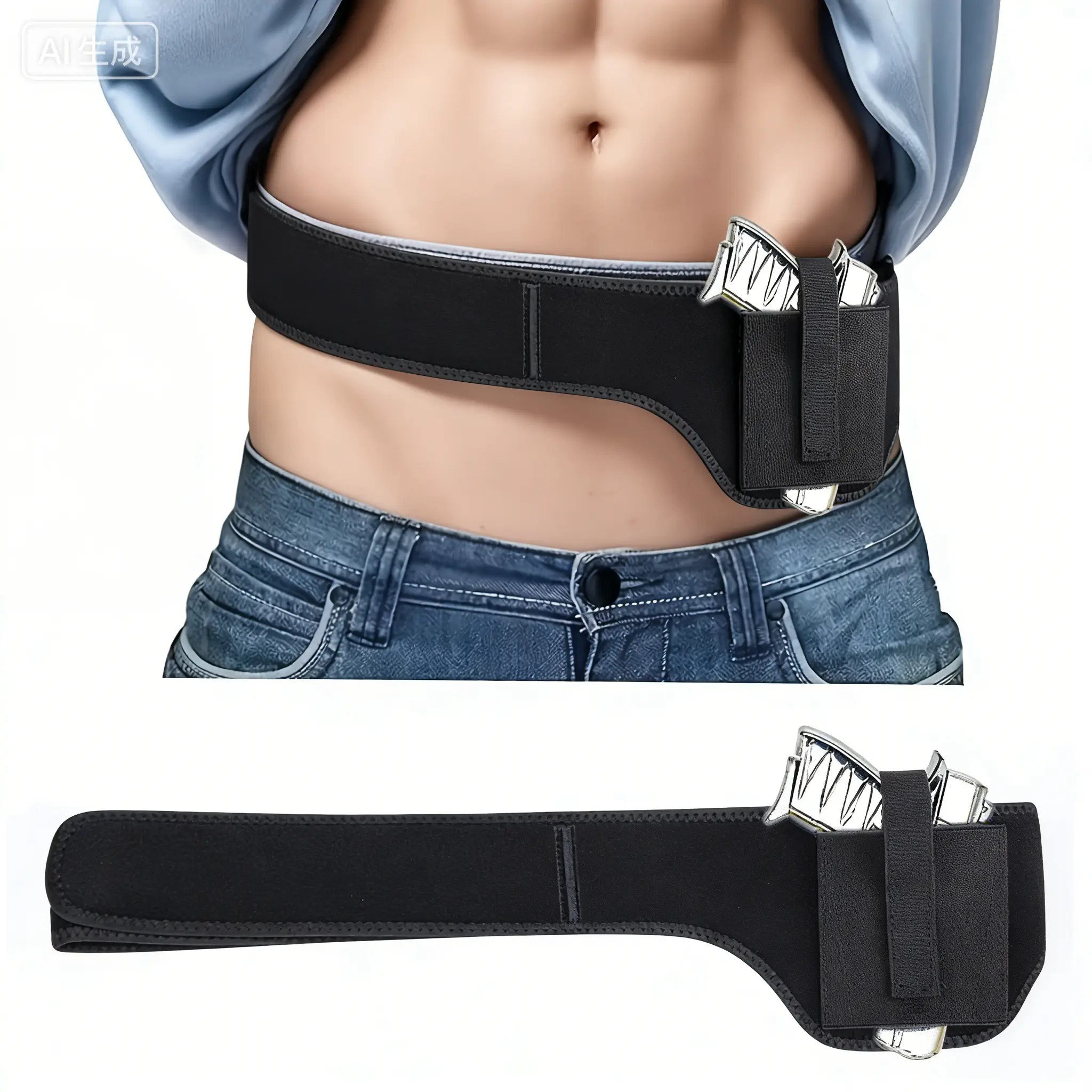 WGuardP Universal Belly Band Holster for Concealed Carry, Classic Style Polyester Fabric, Unisex Ambidextrous Design with Quick Pull Closure, Fits 9mm, G-Series, LCP, Sig P365, Compact, Secure And Comfortable Carry, Universal Fit, Fast Draw Access