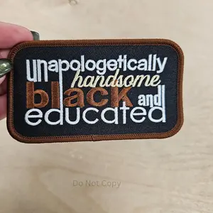 Unapologetically Handsome Black Educated Hat Patch (3 Patches)