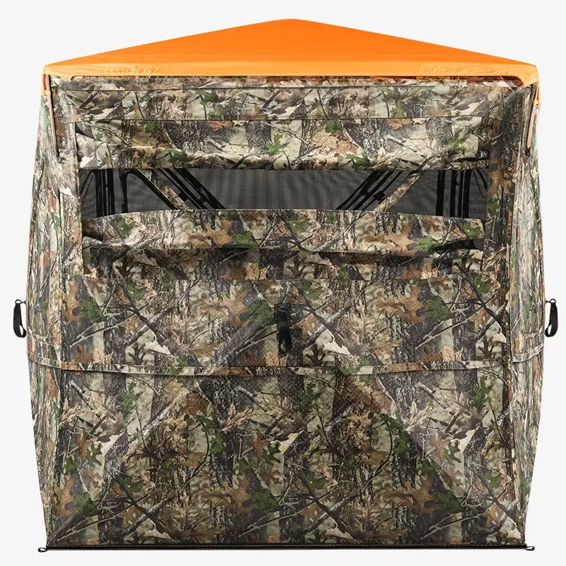 TIDEWE Vis360 360° See-Through Hunting Blind, Silent Pop-Up Deer Ground Blind with Removable 300D Blackout Panel, Adjustable 270°/360° Viewing, 4 Full Panels TIDEWE Vis360 360° See-Through Hunting Blind, Silent Pop-Up Deer Ground Blind with Removable 300D Blackout Panel, Adjustable 270°/360° Viewing, 4 Full Panels
