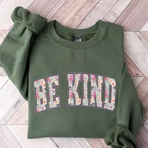 Be Kind  Short Sleeve T-Shirt / Sweatshirt / Hoodie , Kindness Teacher Crewneck, Positive Mental Health Shirt, Inspirational School Gift, Motivational Back To School Tee Kind