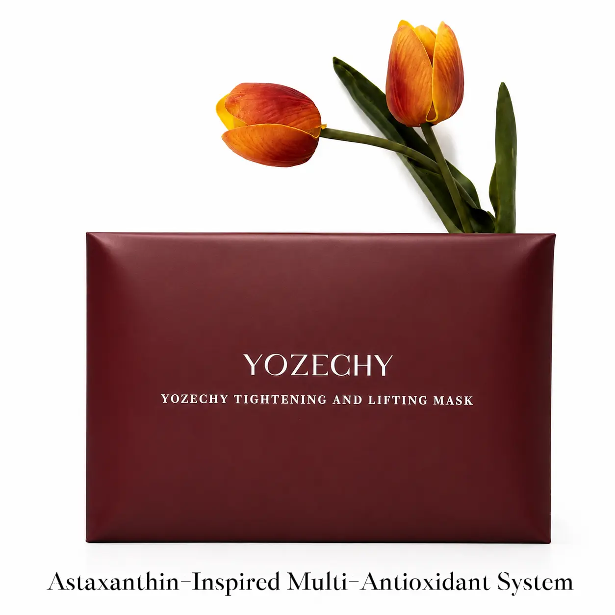 Astaxanthin Peptide Revival Facial Mask by Yozechy, 20+ Antioxidants, 8 Peptides, Luxury Formula, Glow & Radiance Boost, Anti-Aging & Firming Care, Oxidation Defense Complex,
