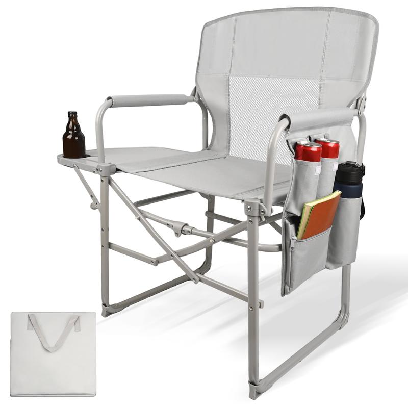 Portable Outdoor Chair with Side Table & Cup Holder for Camping Beach Games Waterproof Fabric Rust Resistant Frame Fold & Go in 2 Seconds Portable Outdoor Chair with Side Table & Cup Holder for Camping Beach Games Waterproof Fabric Rust Resistant Frame Fold & Go in 2 Seconds