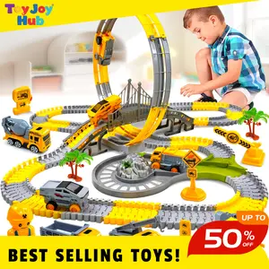 Children's Electric Track Car Project: Versatile Assembly Educational Wholesale Toy Train Set for Boys with Cars