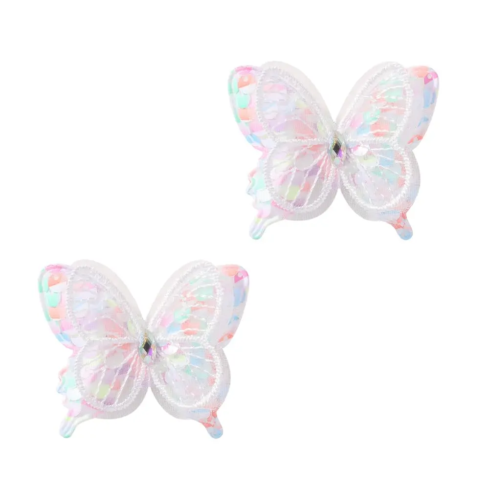 Butterfly Hair Clips Butterfly Hair Clip Glitter Butterfly Hair Clips  Clips for Birthday Christmas 's Day  (white)