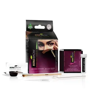 Mina Ibrow Henna Regular Brow Tint Kit - Light Brown