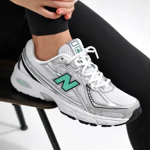New Balance 740 White Teal Silver U740PJ2 Women's Fashion Sneaker New