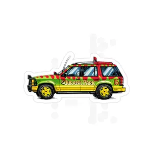 Classic Jurassic Island Camo Car| Die-Cut Outdoor Sticker