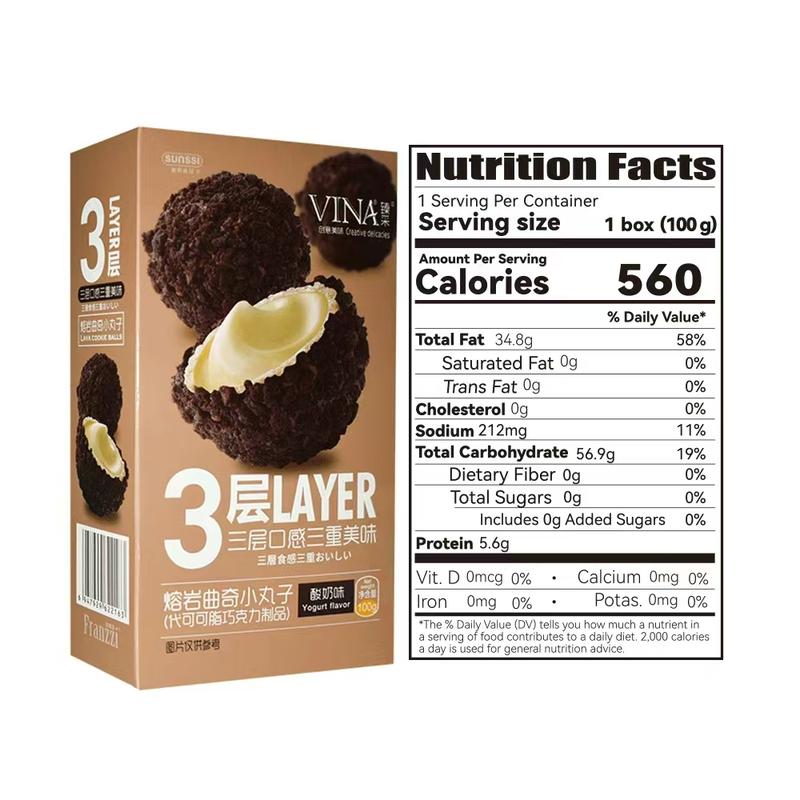 Franzzi Lava-Filled Cookie Bites Viral Snack 3 Layer Flavor Variety Pack for Snack Lovers - 3 Layer Flavor Variety Pack