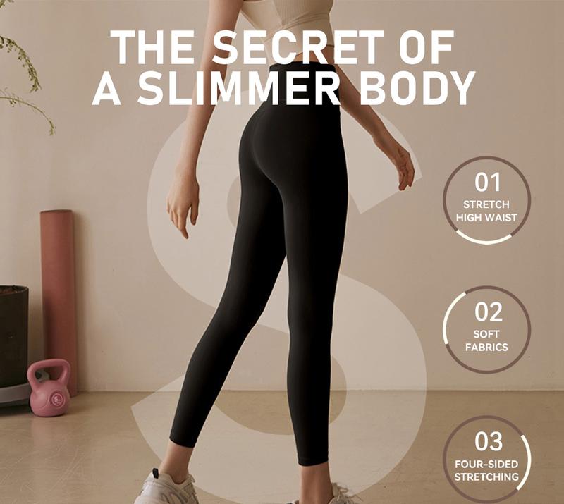 SHOWITTY Women's High Waisted Tummy Control Leggings – Comfortable Yoga Pants for Daily Wear, Cycling, Workout, Travel & Running