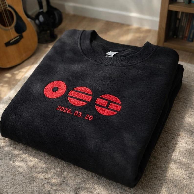 Come Back Concert Embroidered Sweatshirt, Kpop Crewneck, Album Inspired Fan Gift Sweater