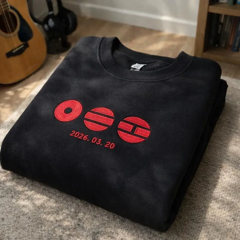 Come Back Concert Embroidered Sweatshirt, Kpop Crewneck, Album Inspired Fan Gift Sweater