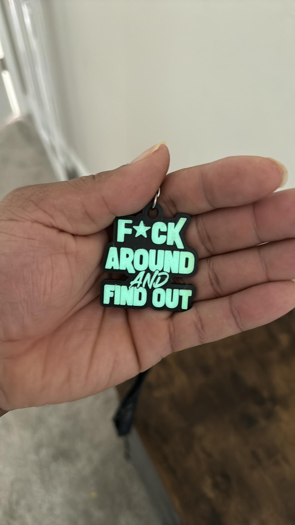 FAFO Multi-Color Small Split Ring Keychain
