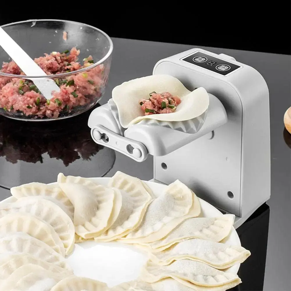 Automatic Electric Dumpling Maker - Adjustable Size Mold, Rapid-Forming Pierogi Maker, Less Hand Folding, Fast Batch Making Kitchen Utensil for Home Cooking, Beginner-Friendly Specialty Gadget