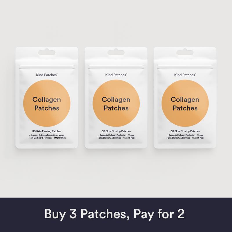 3 Packs of Kind Patches Collagen Patches, Supports Collagen Production, Vegan, Skincare, Skin Repair, 3 Months Supply