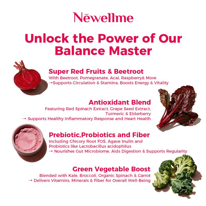 Newellme Super Red Food Powder Supports Blood Pressure Benefits Leg Veins Heart & Blood Vessel Health Extracts of Beetroot 14 Bottles per Box Newellme Super Red Food Powder Supports Blood Pressure Benefits Leg Veins Heart & Blood Vessel Health Extracts of Beetroot 14 Bottles per Box