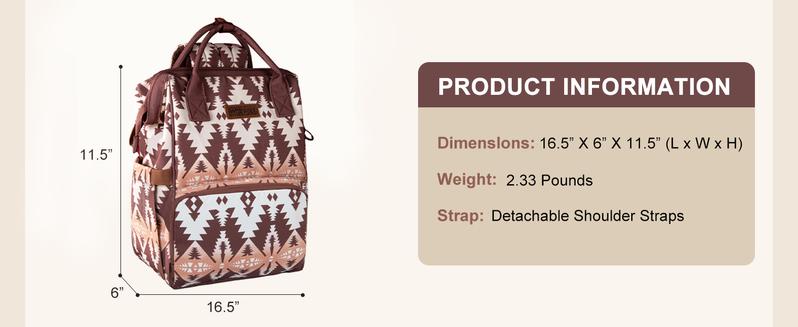 Wrangler Western Callie Diaper Bag Dual Sided Backpack Organized Diaper Stroller Straps Multifunction Baby Travel Bag Versatile for Baby Essentials Wrangler Western Callie Diaper Bag Dual Sided Backpack Organized Diaper Stroller Straps Multifunction Baby Travel Bag Versatile for Baby Essentials