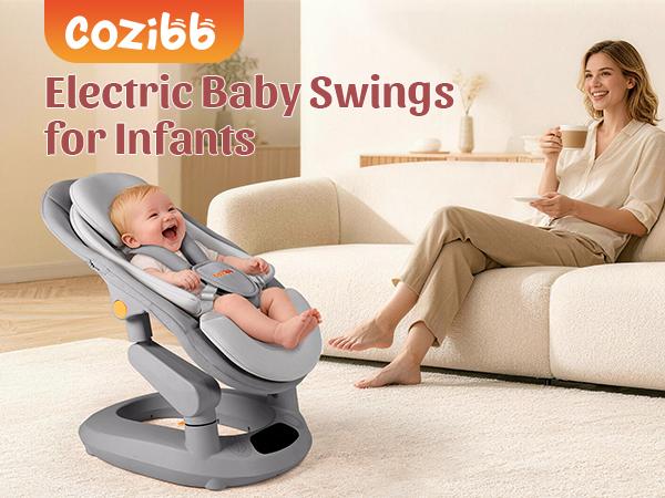 Bionic Dual-rail Multi-Motion Baby Rocker with 5 Speeds 10 Melodies Bluetooth Control Ergonomic Seat Design Bionic Dual-rail Multi-Motion Baby Rocker with 5 Speeds 10 Melodies Bluetooth Control Ergonomic Seat Design
