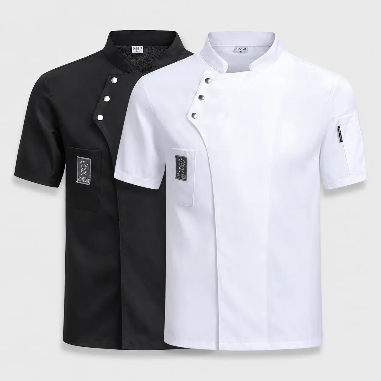 Catering Cooking White Shirt Restaurant Kitchen Chef T-shirt Baker Work Uniform Waiter Hotel Clothes Cook Jacket Cafe Overalls
