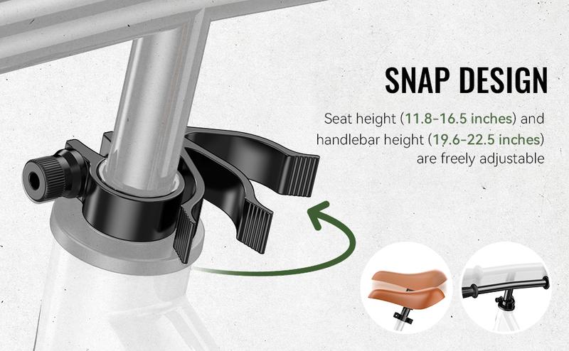 SEREED Balance Bike with Light-Up Wheels for Boys & Girls Ages 2-5, Pedal-Free Toddler Glider Bike Toy, Tool-Free Adjustment, Sticker-Customizable Panel, Perfect Birthday Gift for Toddlers