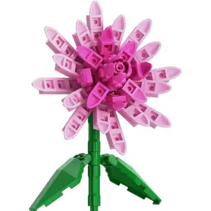 1) Brickcraft Bricktanicals Dahlia Building Kit (100-Piece Set), Artficial Flower Craft 2) 71 pcs of Brickcraft Bricktanicles Brick Building Set, Tulip, Flower 3) Brickcraft Bricktanicals Bluebonnet Building Kit (96-Piece Set), Artficial Flower Craft