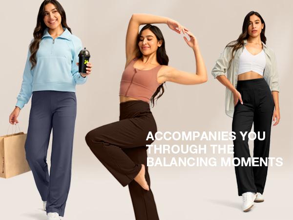 G Gradual Women's Yoga Pants Wide Leg with Pockets High Waist Stretchable Loose Casual Lounge Sweatpants Petite/Regular/Tall SpringStatements