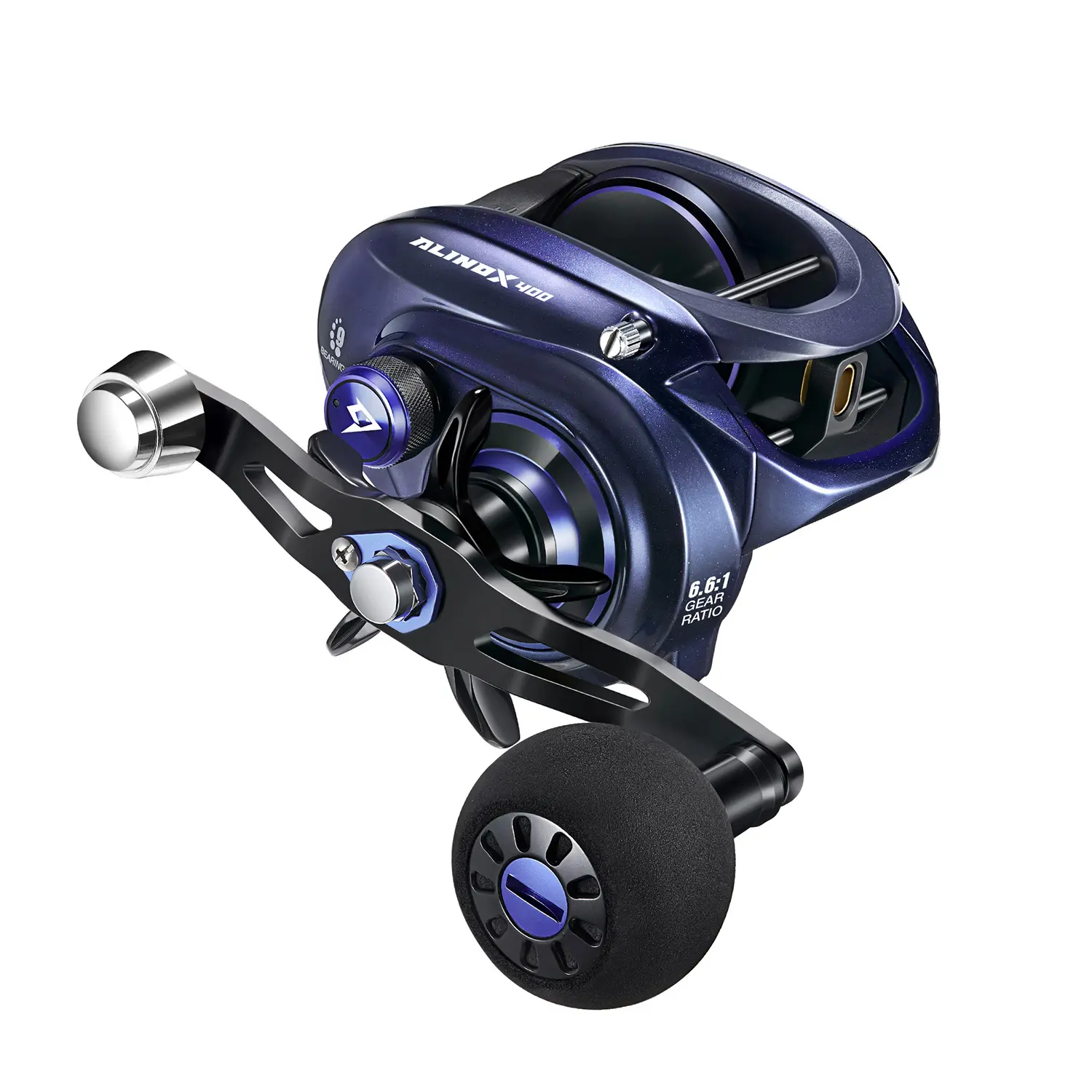 Piscifun Alinox 400 Reel + Waterproof Dry Bag Bundle, Heavy-Duty Round Baitcasting Reel with Floating Dry Storage Bag