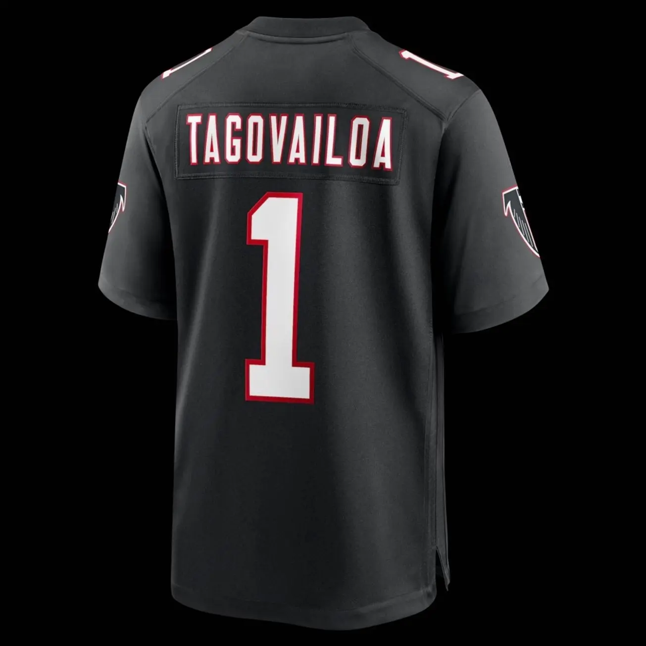 Unisex Football inspired by Tagovailoa Atlanta Throwback Game Jersey - Black