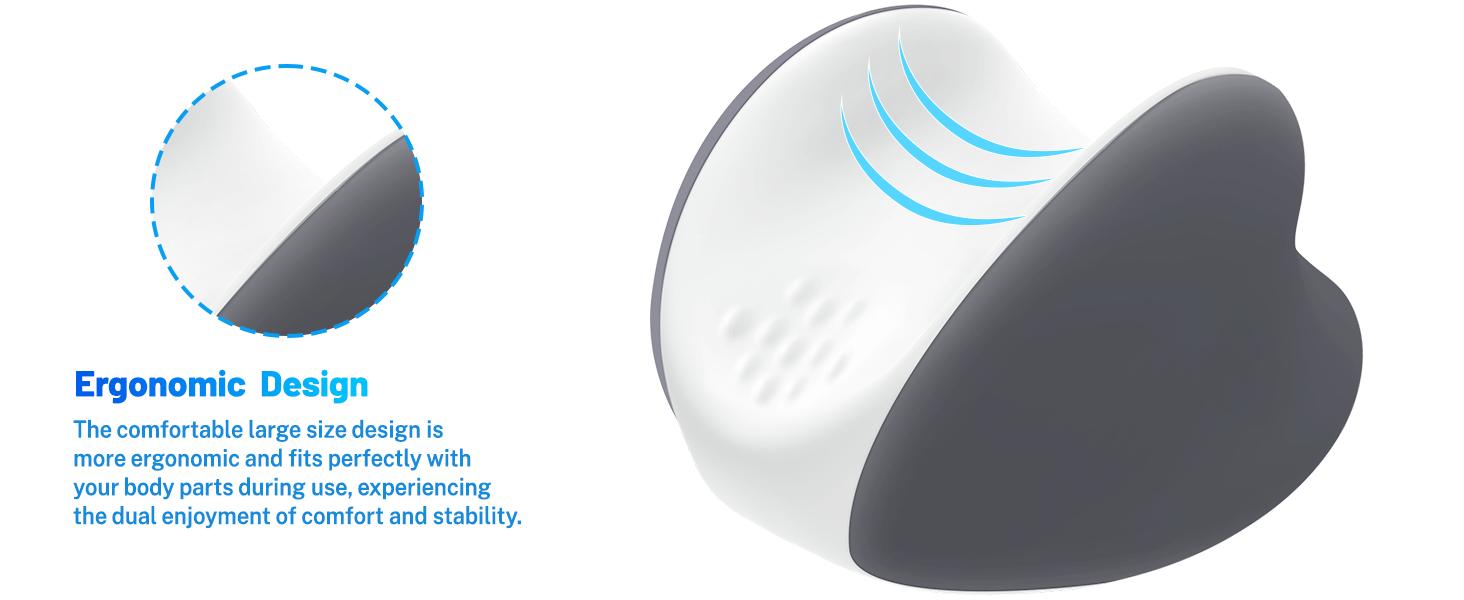 Knee Pillow for Side Sleepers, Leg Pillow with Cooling Cover, Memory Foam Leg Pillow for Side Sleeping, Heart-Shape Cushion for Hip, Back & Sciatica Pain Relief, Grey，Mother's Day Gift