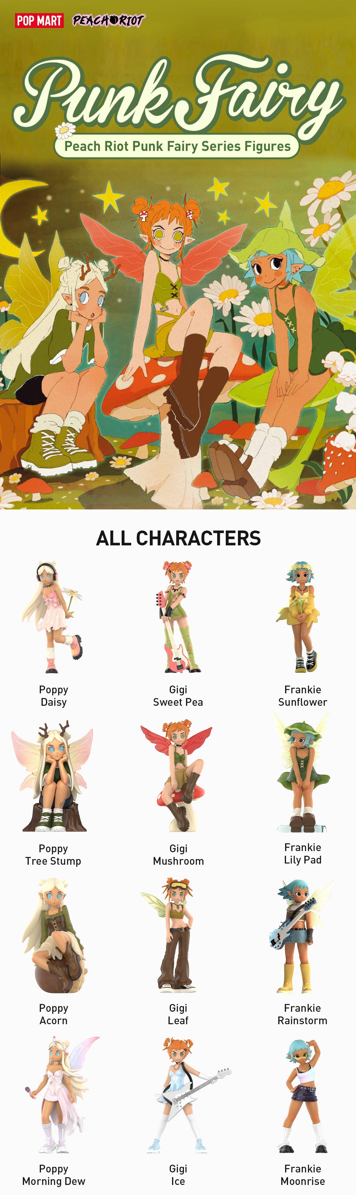POP MART Peach Riot Punk Fairy Series Figures, Blind Box