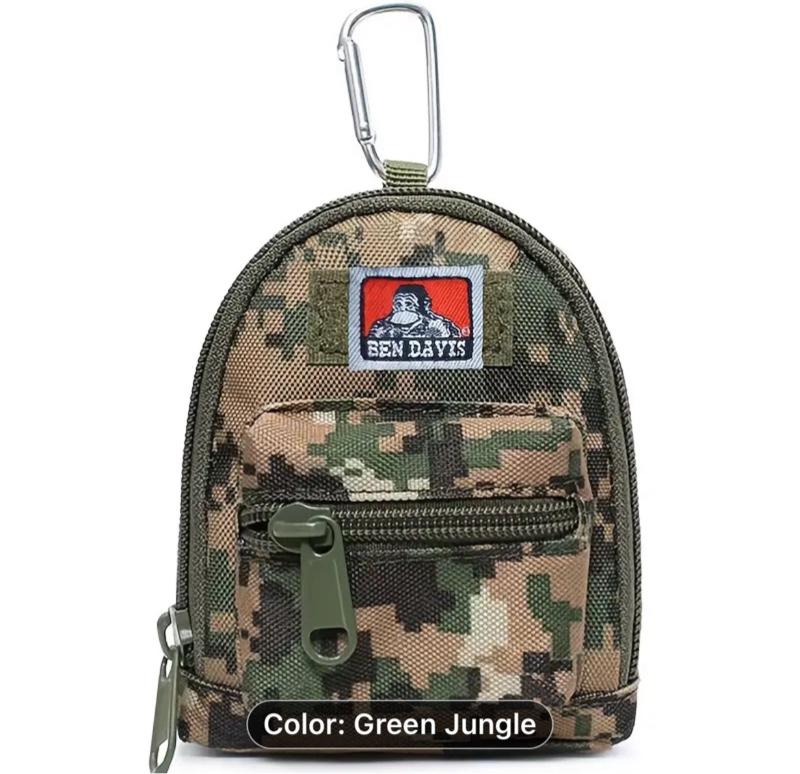 Ben Davis Mini Backpack for Men and Women, 8 Color Options, Handheld Clip, Key & Wallet Features, Ideal for Everyday Use