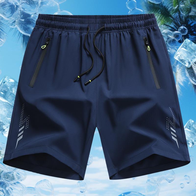 Men's Sports Casual Shorts Quick Dry Slight Stretch Breathable Shorts, Regular Fit, Zipper Drawstring, Perfect for Casual Everyday Wear workout gear