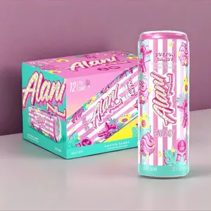 Alani Nu Energy Drink Cotton Candy 12 Drinks 12 Fl Oz Each US Made Caffeine Boost Reliable Energy Boost