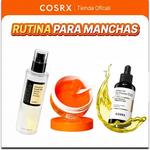 [COSRX Official] Rutina Coreana para Manchas | Dark Spot Total Care | Elige tu rutina según tu tipo de piel | Pura Vitamin C Serum + Snail Mucin Essence + PDRN Parches para Ojeras |